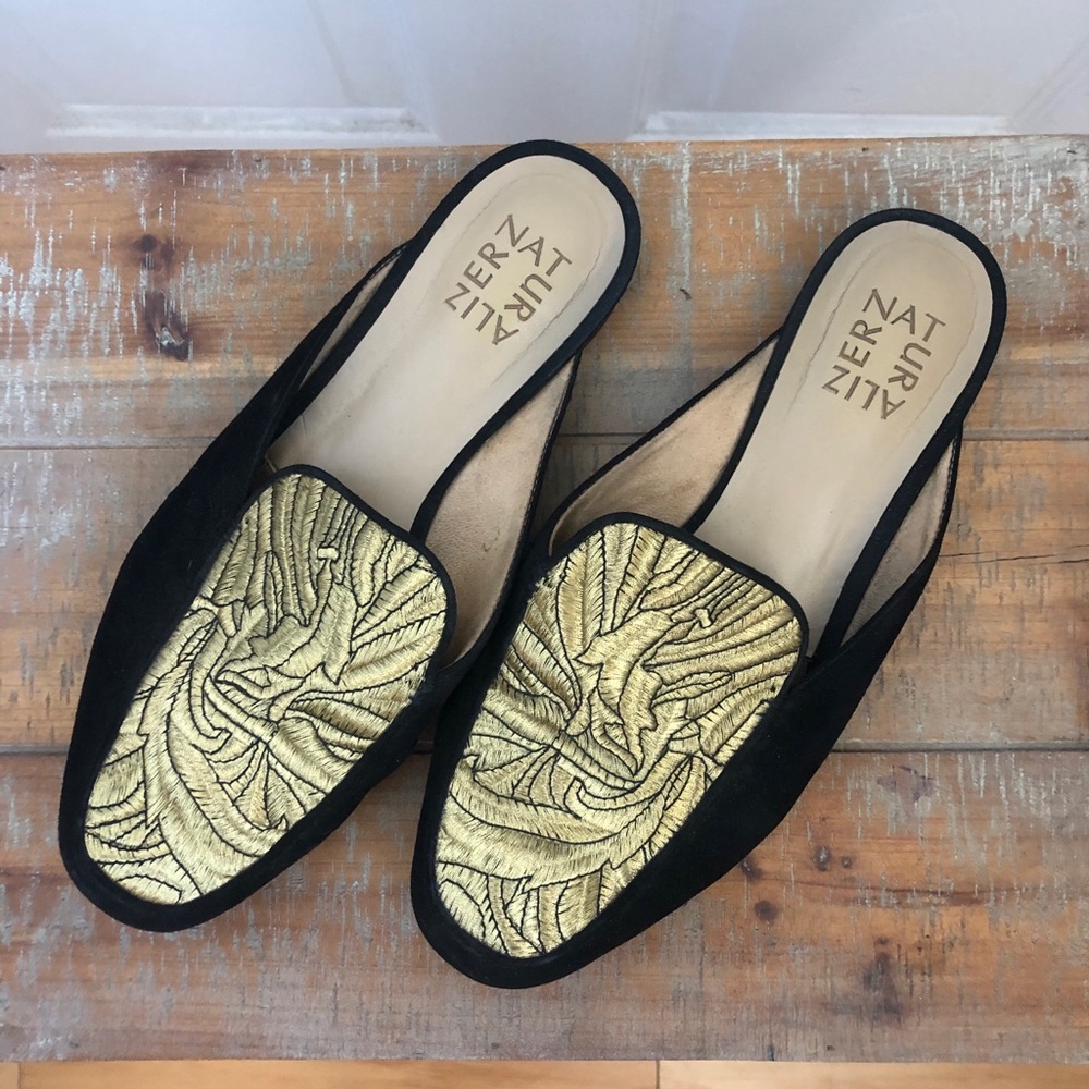 Gold and black slide